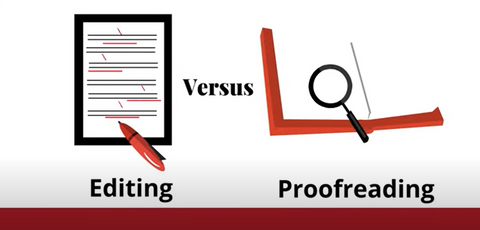 Editing vs Proofreaing