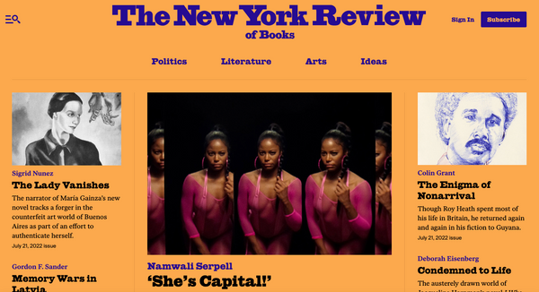 The NY review of books | The Urban Writers